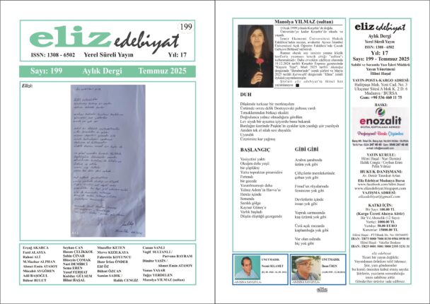 ELİZ EDEBİYAT DERGİSİ’NİN 199. SAYISI ÇIKTI!
