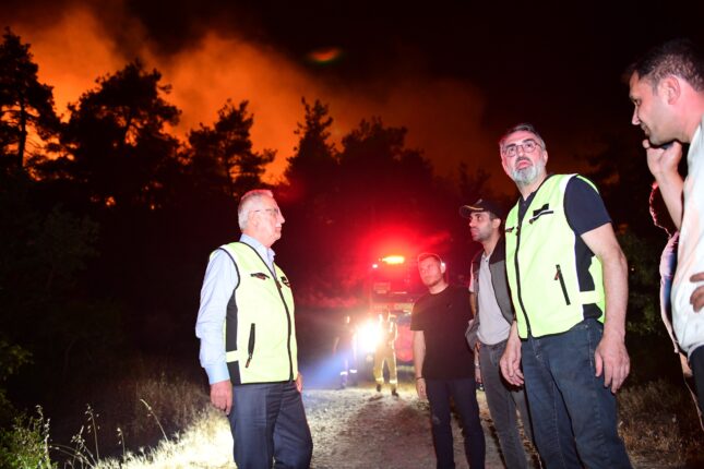 Kestel’de Orman Yangınına Karşı Örnek Mücadele