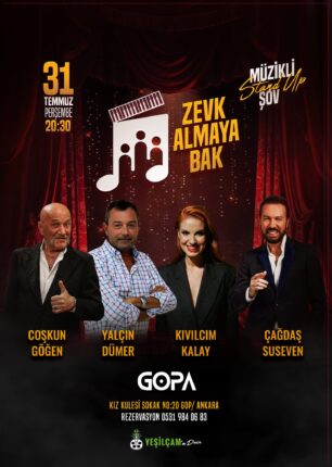 Ankara’da Bir İlk: Müzikli Yeşilçam Stand-up Gecesi Geliyor!