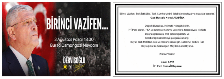 Birinci Vazifen Parolasıyla Çağırıyorlar!