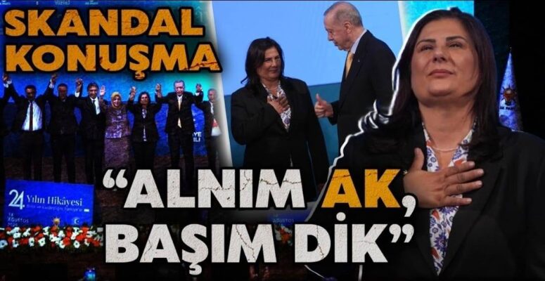 ÖZLEM ÇERÇİOĞLU AKP’YE KATILMADI KORKUSUNDAN VE ÇIKARI İÇİN TEK ADAMA BİAT ETTİ.