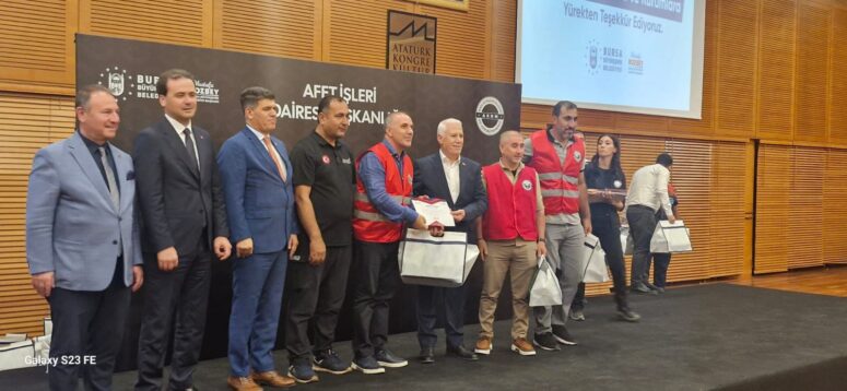 Bursa’da Orman Yangınlarında Görev Alan Arama-Kurtarma Ekibine Teşekkür Etkinliği