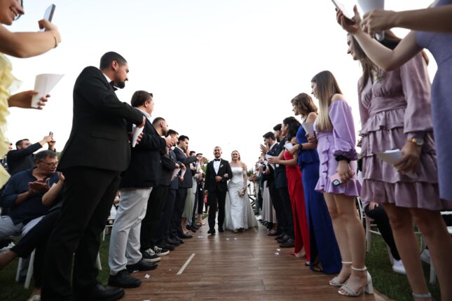 Bursalı iş insanı Hamit Filizoğlu, oğlu Hamit’i evlendirdi