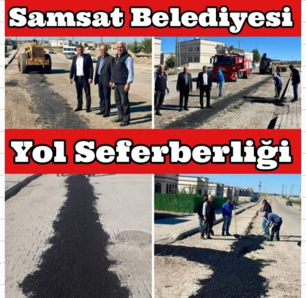 Samsat’ta Kışa Hazırlık Mesaisi Aralıksız Devam Ediyor