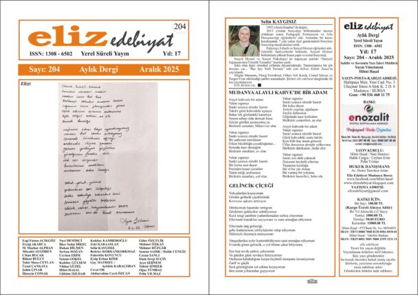 ELİZ EDEBİYAT DERGİSİ’NİN 204. SAYISI ÇIKTI!