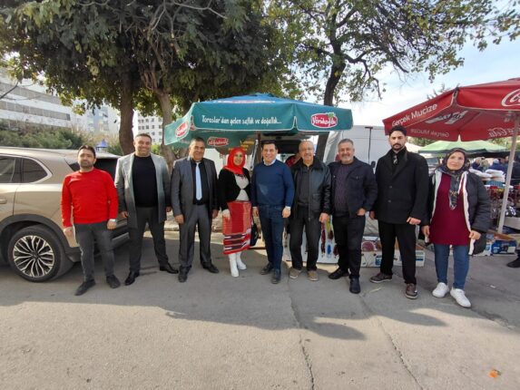 Hakan Tütüncü, Adnan Asar ve Antalya İş Dünyası Muratpaşa’da Esnafla Buluştu