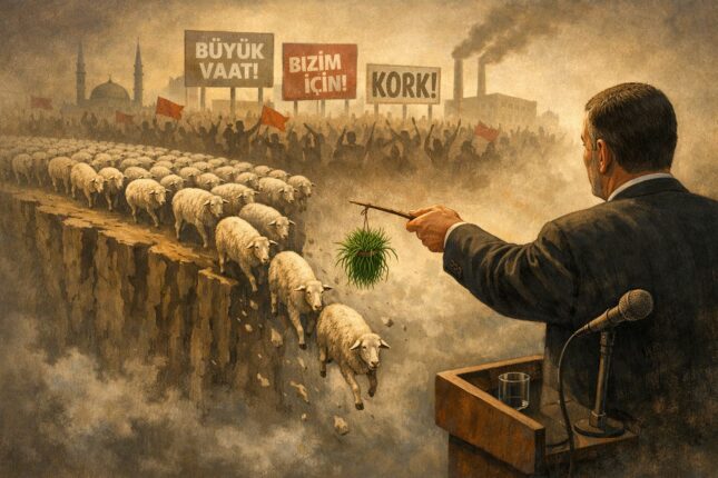 “OTUZ KOYUNU ARDINDAN SÜRÜKLEMEK İÇİN BİR TUTAM OT YETER.”