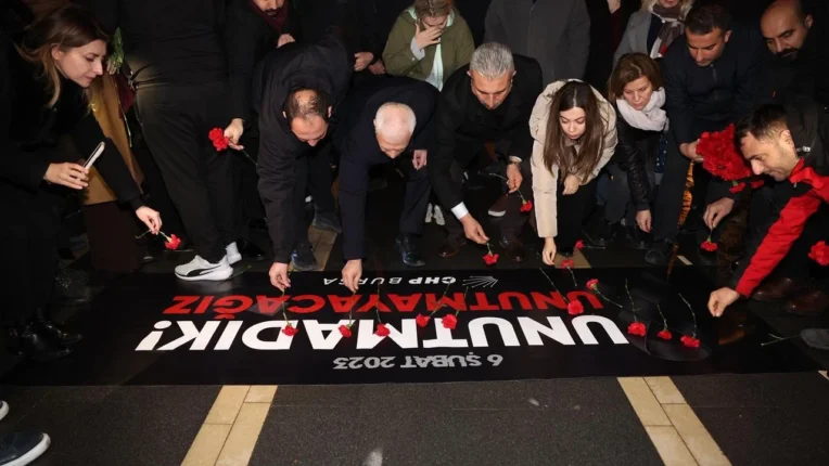 CHP Bursa’dan 6 Şubat anması