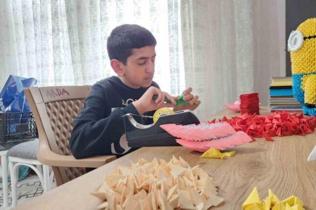 Dersim’de Otizmli Gençten İlham Veren Origami Başarısı