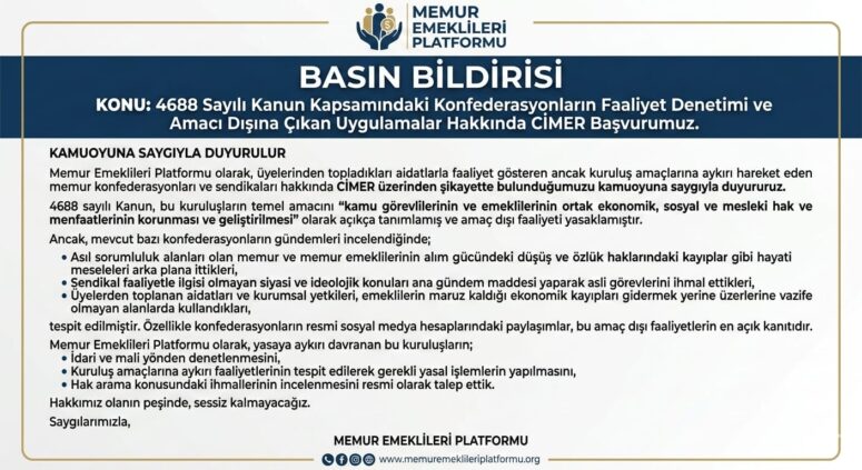 “Konfederasyonlar Asli Görevlerini Unuttu”