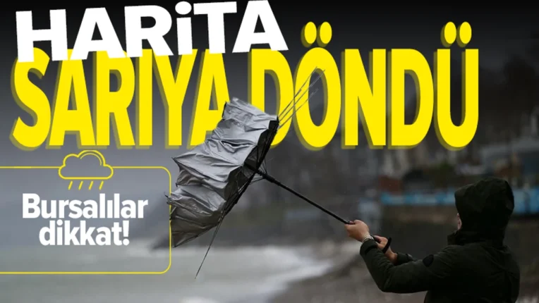 KÜTAHYA VE BURSA’NIN GÜNEYİ İÇİN KRİTİK UYARI: KUVVETLİ SAĞANAK GELİYOR