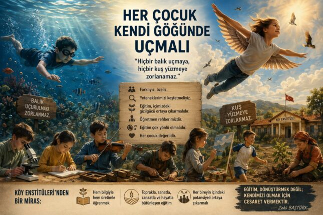 HER ÇOCUK KENDİ GÖĞÜNDE UÇMALI