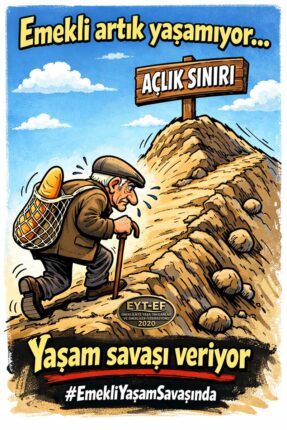 EMEKLİLERDEN SERT TEPKİ: “BÜTÇE HEDEFİ TAM GAZ, VATANDAŞ GEÇİM DERDİNDE”