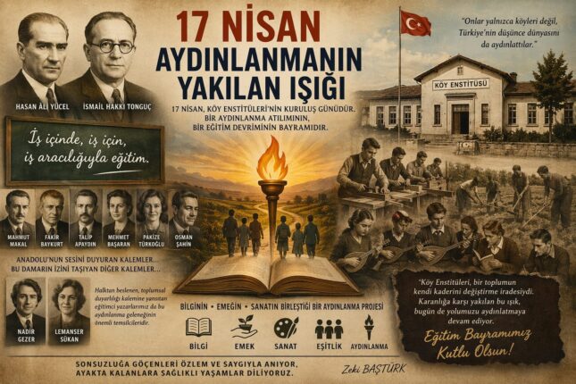 17 NİSAN: AYDINLANMANIN YAKILAN IŞIĞI