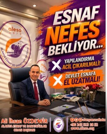 BAŞKAN ÖZDEMİR ” ESNAF NEFES BEKLİYOR!”