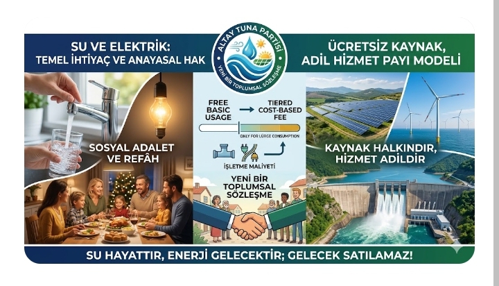 Altay Tuna Partisi’nden Yeni Toplumsal Sözleşme: Su ve Elektrikte “Hizmet Bedeli” Dönemi