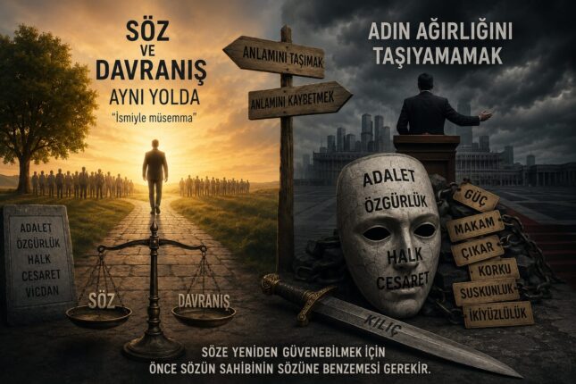 SÖZÜN VE ADIN AĞIRLIĞINI TAŞIYAMAMAK