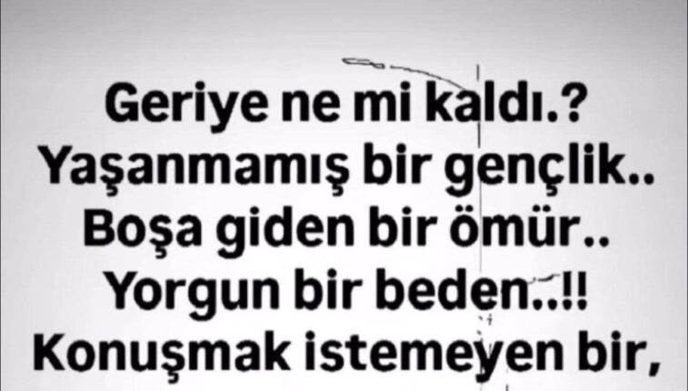 GERİYE KİM KALIR ?