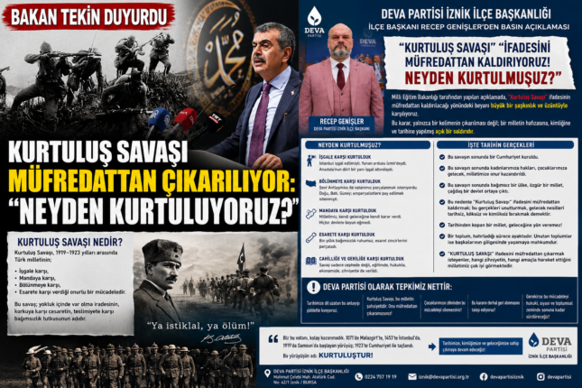 Kurtuluş Savaşı’nı Müfredattan Silemezsiniz