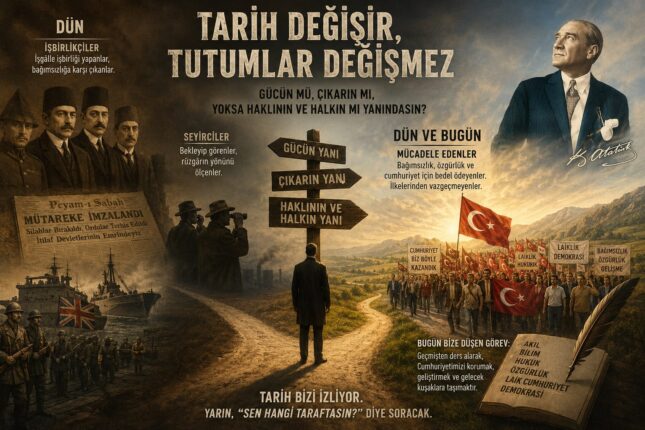 TARİH DEĞİŞİR, TUTUMLAR DEĞİŞMEZ