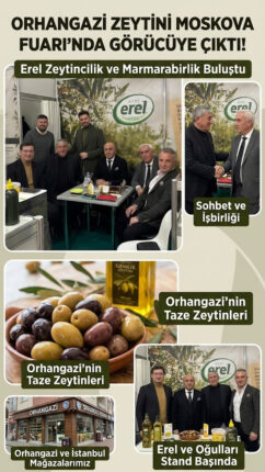 ORHANGAZİ VE İZNİK ZEYTİNİ MOSKOVA’DA VİTRİNE ÇIKTI
