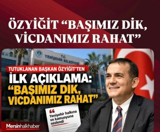 TUTUKLANAN BİZİM ÇİPRAS ABDULLAH ÖZYİĞİT İÇİN ÜZÜLDÜM.  AKP’YE GEÇECEK OLAN, İZMİRE YAKIŞMAYAN CEMİL TUGAY İÇİN ASLA ÜZÜLMÜYORUM.