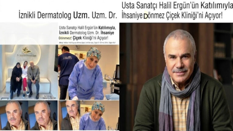 Usta Sanatçı Halil Ergün İznikli Doktorun Açılışında: Uzm. Dr. İhsaniye Dönmez Çiçek Kliniği Açılıyor!
